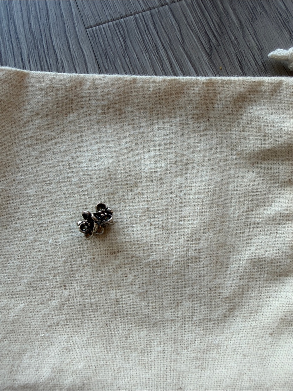 Pandora Silver Floral Charm Bead